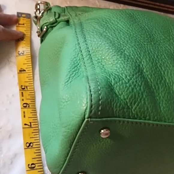 Kate Spade VGC Green 100% Cow Leather Shoulder Bag. Pebbled. - Picture 11 of 16